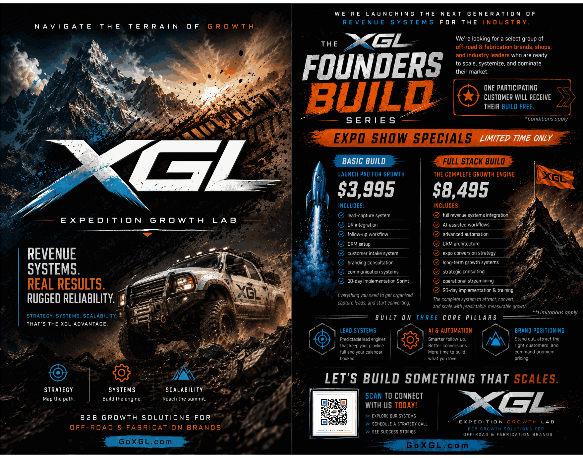 XGL Expo handout design